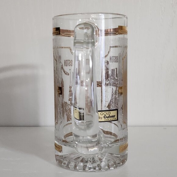 Rare Find Collectible Culver Vintage Boston MA 22 Karat Gold Beer Stein - Picture 7 of 9